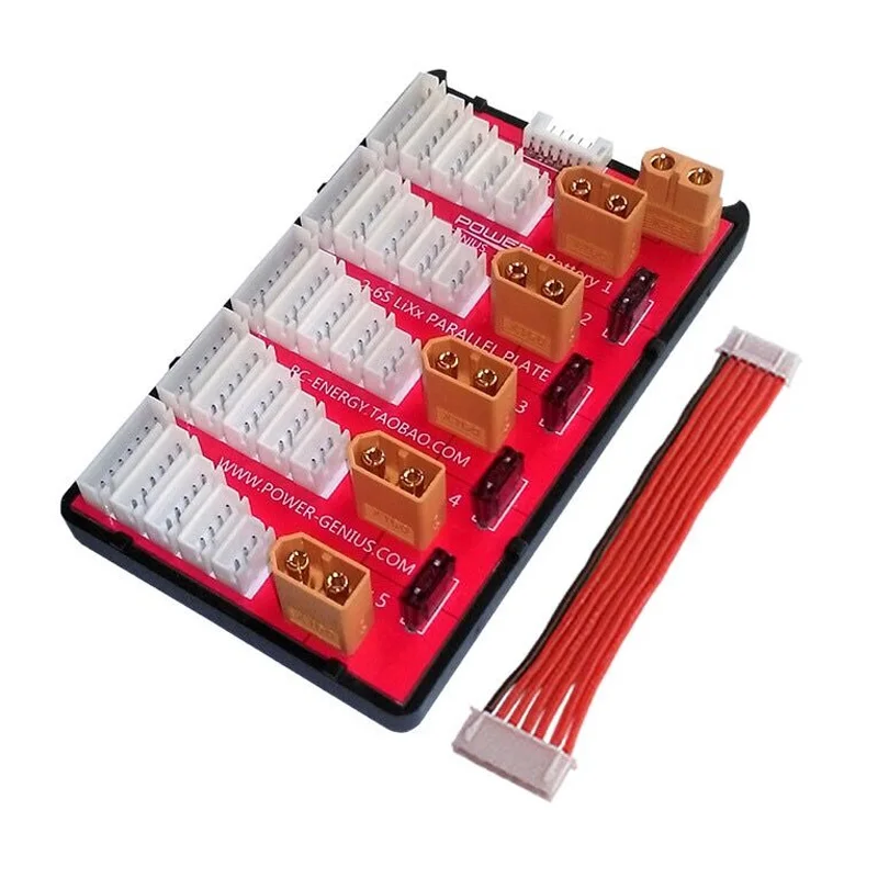 XT60 XT90 XT30 JST Т-образный штекер баланса Lipo Батарея параллельная зарядная плата 2-6S