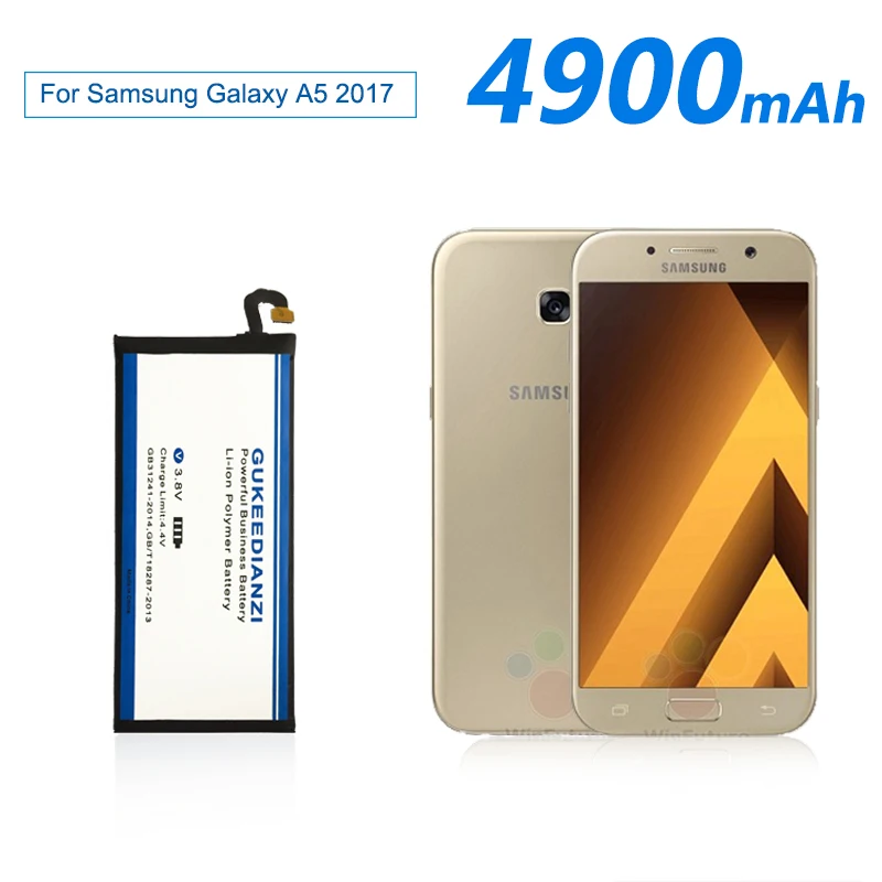 Аккумулятор GUKEEDIANZI для Samsung Galaxy A5 2017 A520 A520F A520M аккумулятор телефона с аккумулятором на 4900 мАч 2017|Аккумуляторы