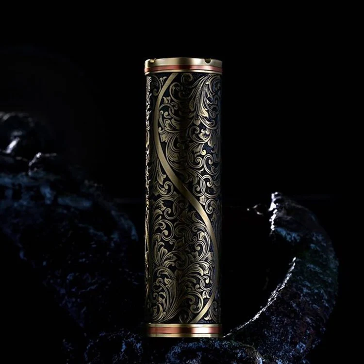 

Cloudworkz Tang Dynasty Flower Design 18650 Mechanical Mod 25mm Copper Material Ecig 510 Thread Mod
