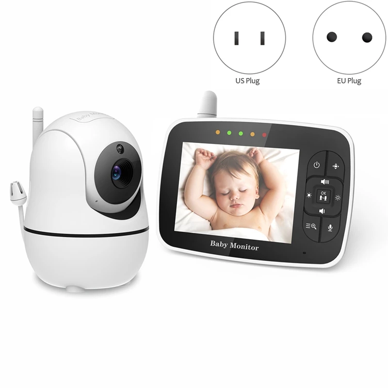 

MOOL Video Baby Monitor With Camera And Audio,3.5Inch LCD,Night Vision,Temperature Monitoring Security Wifi Camera