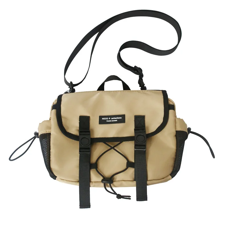 

Crossbody bag female ins tide shoulder bag male trend mailman bag college student sports backpack function tooling bag