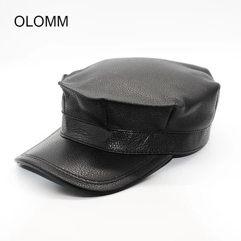 

Шапка для папы шапка в стиле милитари сохраняющая тепло с ушками шапка из натуральной кожи популярные шапки B1