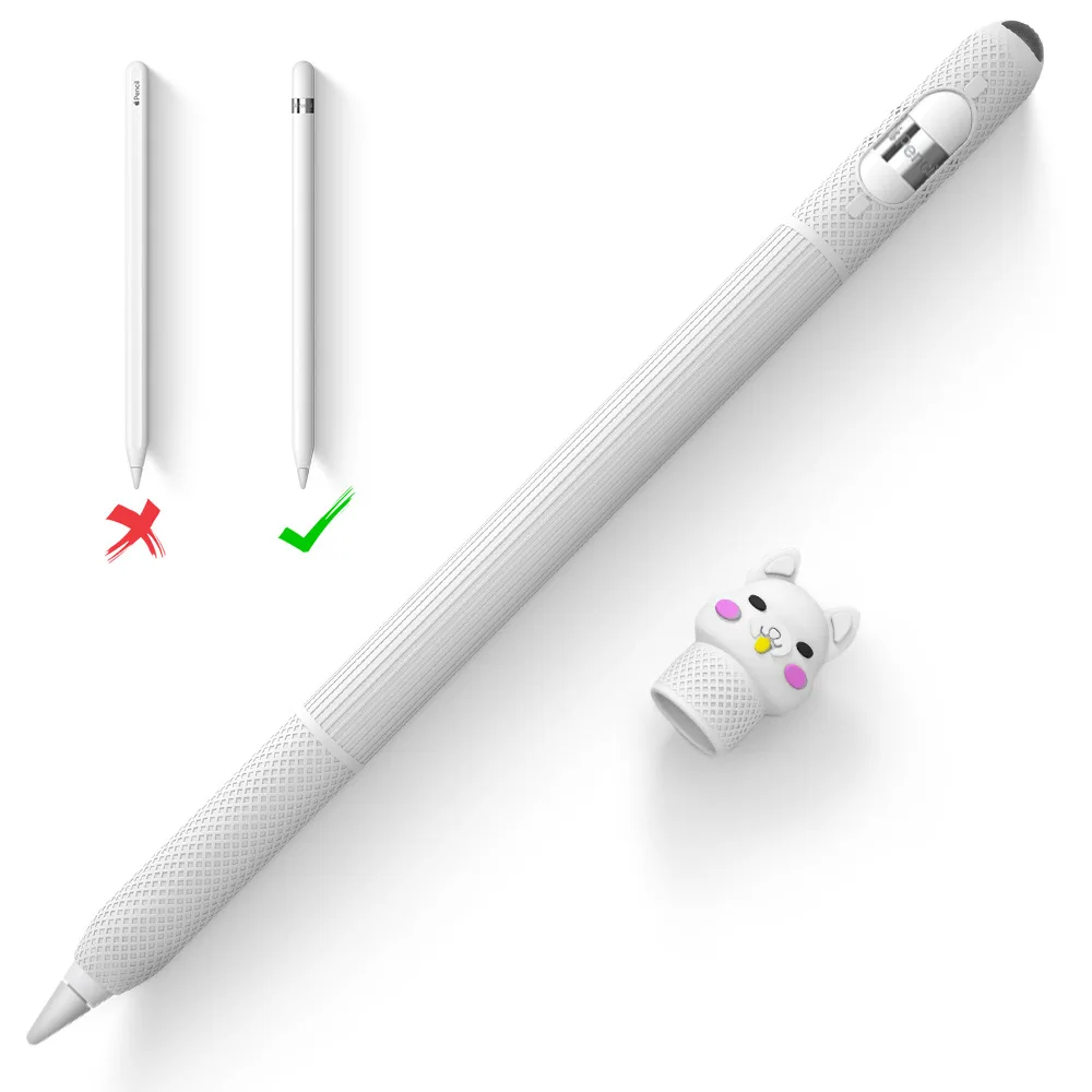 

Прекрасный Силиконовое узор защитный чехол Крышка для Apple Pencil 1 Аксессуары кремниевый держатель чехол анти-чехол от царапин для карандаш 1nd