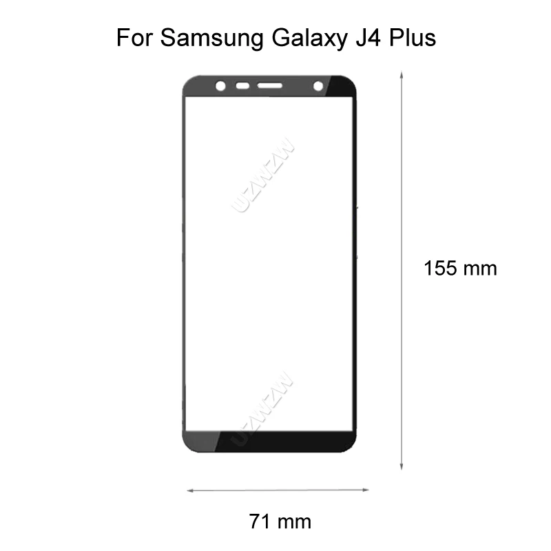 2 шт. закаленное стекло с полным покрытием для Samsung Galaxy J4 Plus 2018 защита экрана