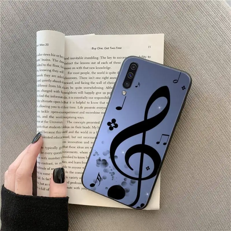 

Music notes Phone Case For Samsung A51 A32 A52 A71 A50 A12 A21S S10 S20 S21 Plus Fe Ultra