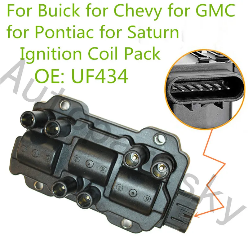 UF434 набор катушек зажигания для GMC ДЛЯ Chevy Buick Saturn Pontiac V6 3.4L 3.5L 3.9L|Катушка зажигания|