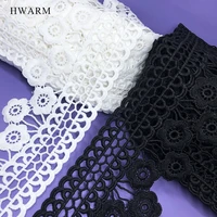 craft latest african laces fabric 2021 diy high quality 15yard 8cm sewing trim water soluble milk silk dress accessories wedding