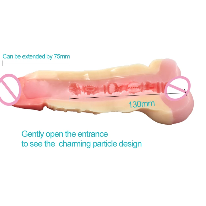 Втулка для увеличения пениса с реалистичной вагиной мужчин мастурбатор