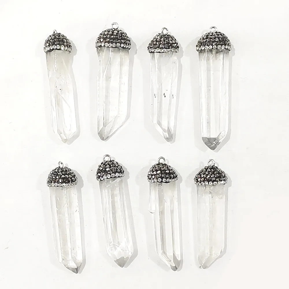 Натуральный Подвеска из камня и хрусталя тщательная работа Изысканное