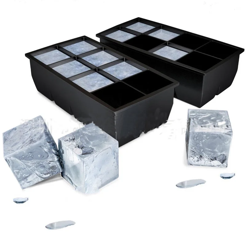 

1PC Silicone Ice Cube Maker Form For Ice Candy Cake Pudding Chocolate Molds Easy-Release Square Shape Ice Cube Trays Molds