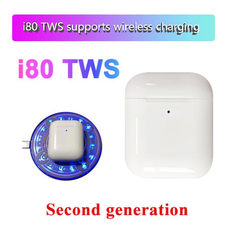 I80 TWS Bluetooth 5,0 гарнитура 6D и сенсорной панелью управления Беспроводной наушники для iphone и Android PK i15 i10 i21 i50 i30 i20 i60