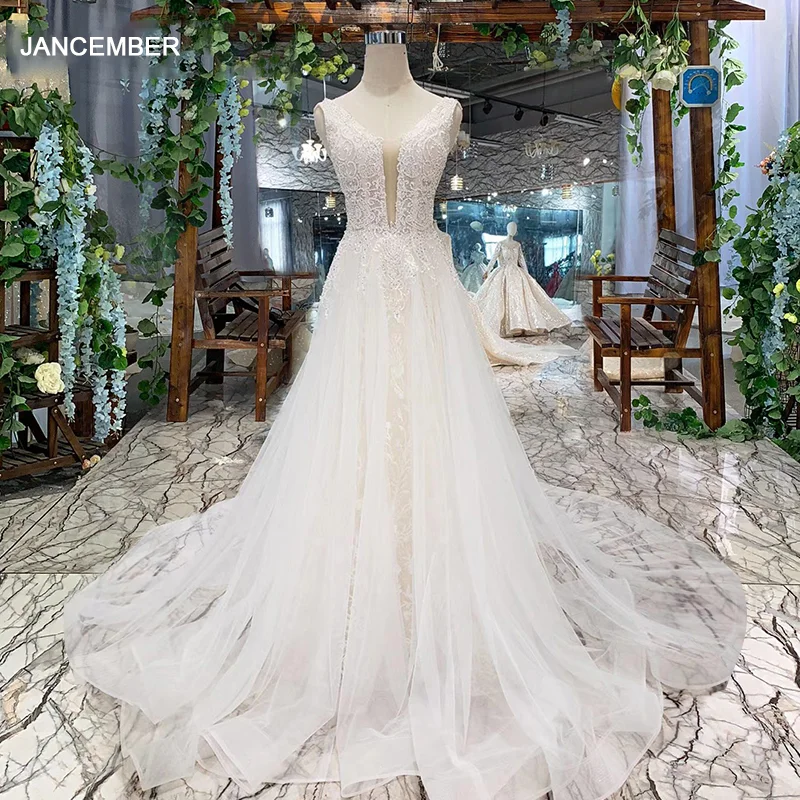 LSS508 богемное свадебное платье с V образным вырезом без рукавов ТРАПЕЦИЕВИДНОЕ