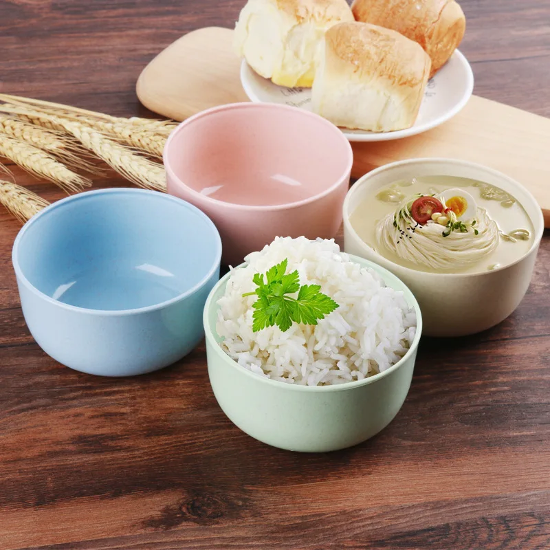 Новая здоровая пластиковая пшеничная соломенная лапша суповая чаша небьющаяся