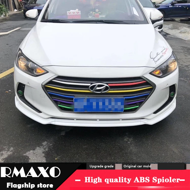 Задний спойлер для Hyundai Elantra 2016 2018 задний SSK ABS диффузор переднего бампера|Обвесы| |