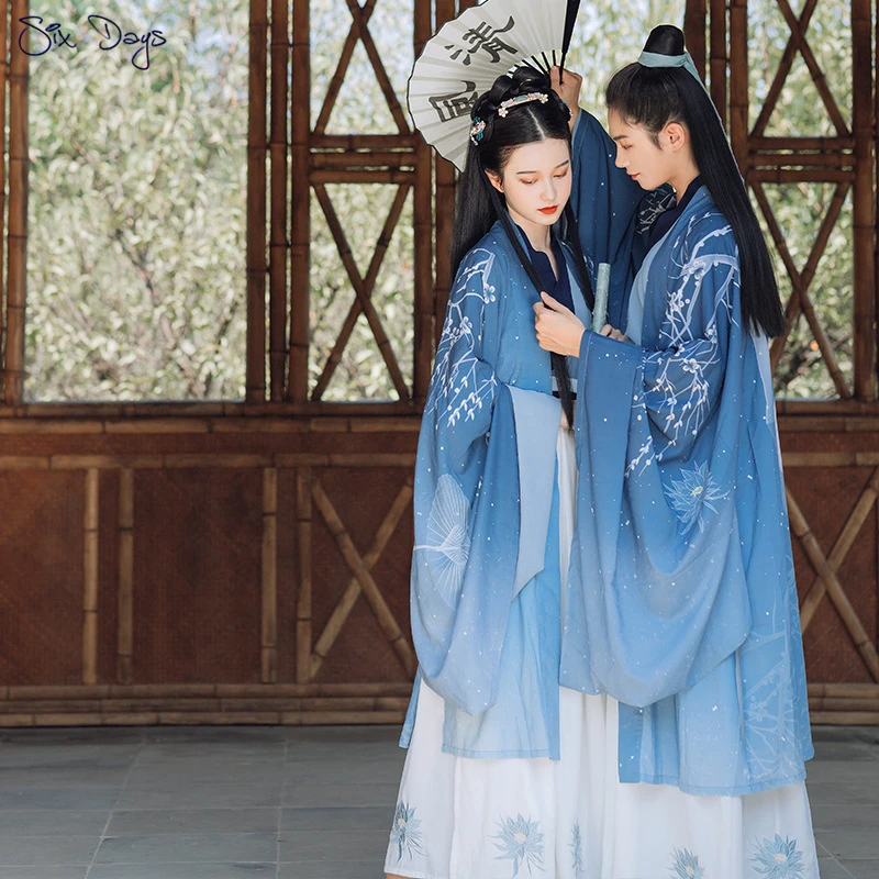 

Chinese Style Clothes Couples Dress Hanfu Vintage Cosplay Women's Dress Suit Thick Classical Dance Oriental Festival Outfit