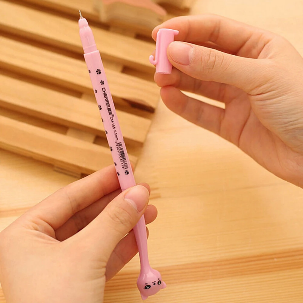 

4pcs Creative Gift Cartoon Cat Gel Pen School Supplies Material Escolar