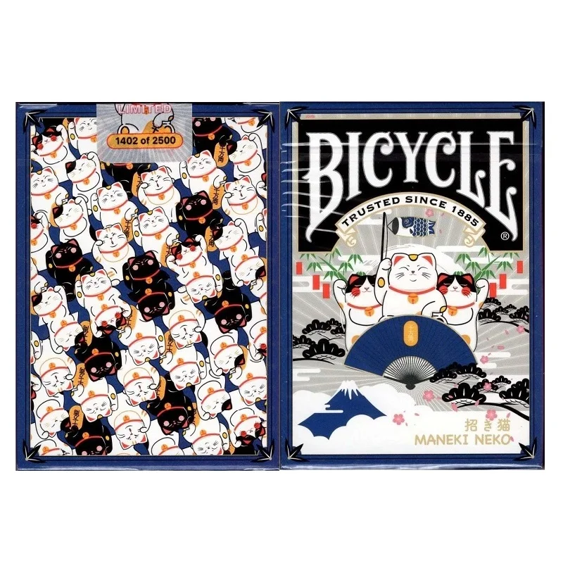 Велосипед Манеки Neko игральные карты синий счастливый кот колода USPCC