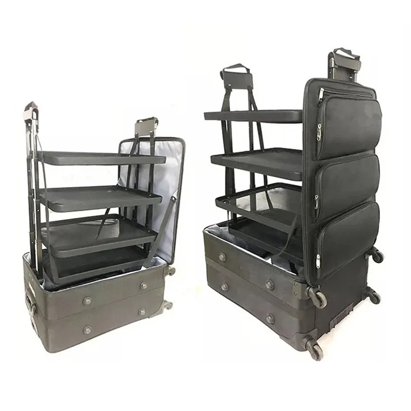 Сверхвместительный чехол на колесиках дорожный Багаж с 3 слоями из ткани Оксфорд