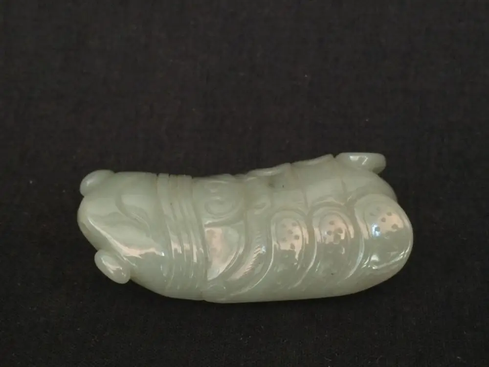 

Художественная коллекция YIZHU Culture, старый китайский Синьцзян Хэтянь, Нефритовая ручная резьба, Цикада