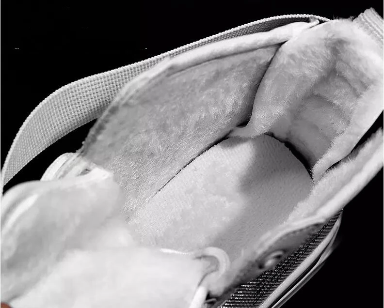 Унисекс зима теплый плюш высокие кроссовки Для мужчин супер крутые ботильоны с