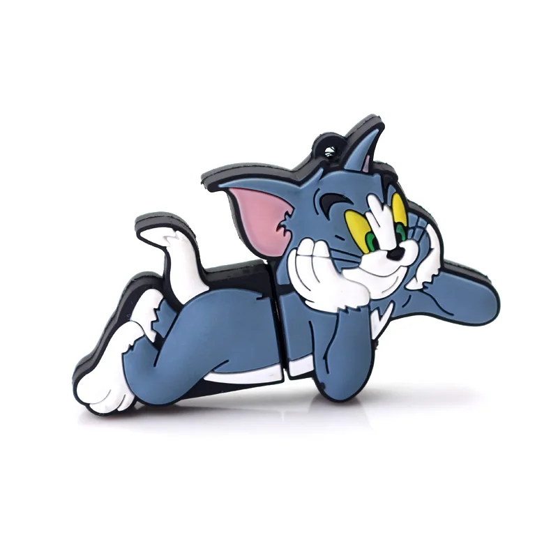 Новинка, мультяшный usb флеш-накопитель, USB 2,0, 64 ГБ, карта памяти, Том и Джерри, 4 ГБ, 8 ГБ, флешка, 16 ГБ, 32 ГБ, кошка, 128 ГБ, u диск