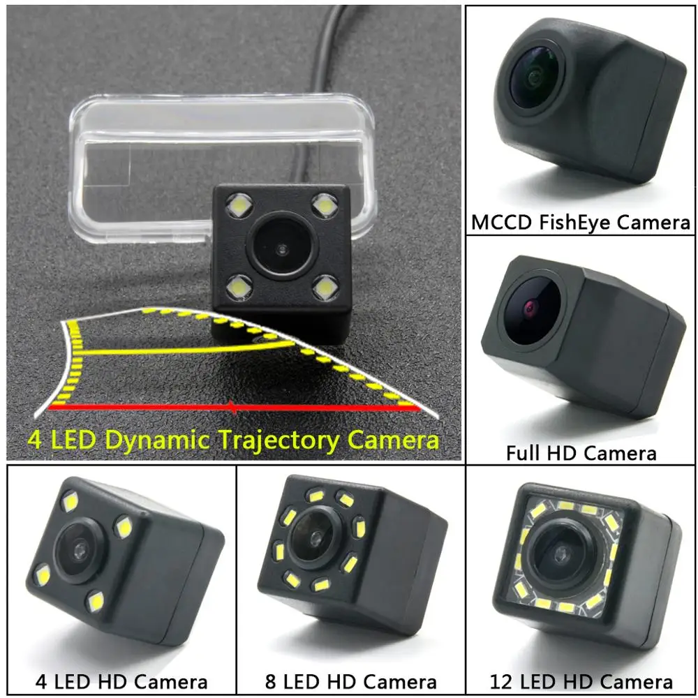 HD динамическая траектория Беспроводная Автомобильная камера заднего вида для