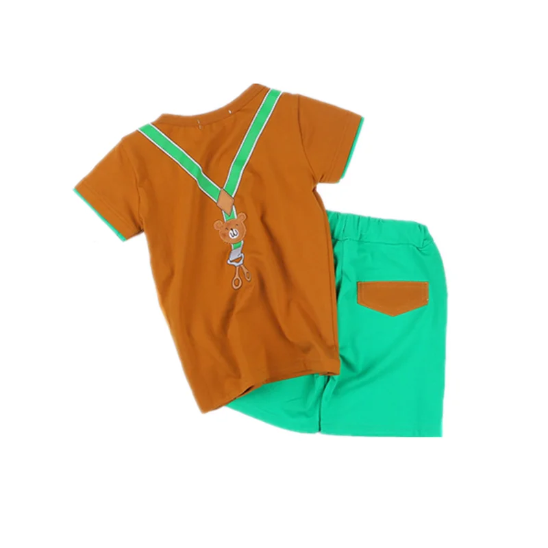 

Children T-Shirt Short Summer Boys Outfits Cartoon Cotton Cute Outdoor Sports 2 Piece Suit Infants Delicate 3 4 5 6 7 Years Set