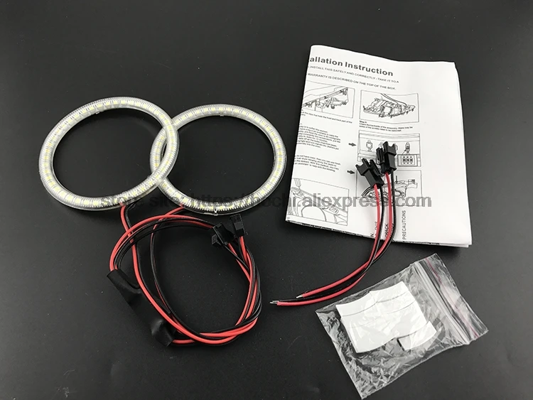 HochiTech ультра яркий SMD белый светодиодный angel eyes 2000LM 12V halo Кольцо Комплект дневного света DRL для Volvo XC70 2008