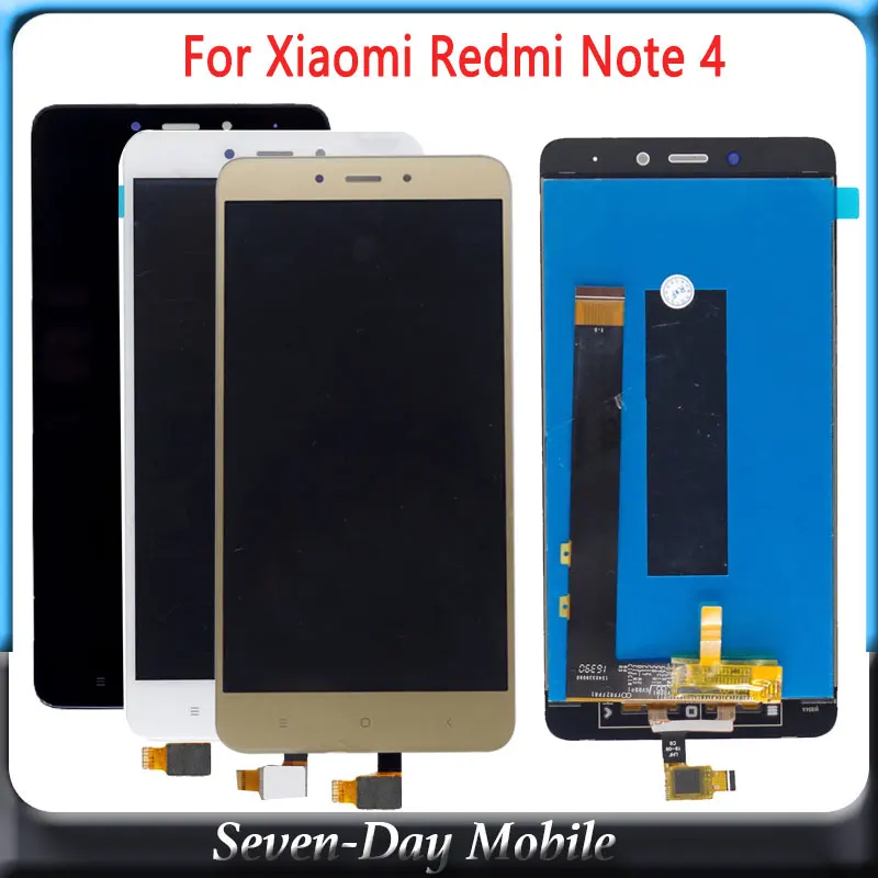 ЖК дисплей 5 дюйма для Xiaomi Redmi Note 4 сенсорный экран в сборе MTK Helio X20 сборе|Экраны
