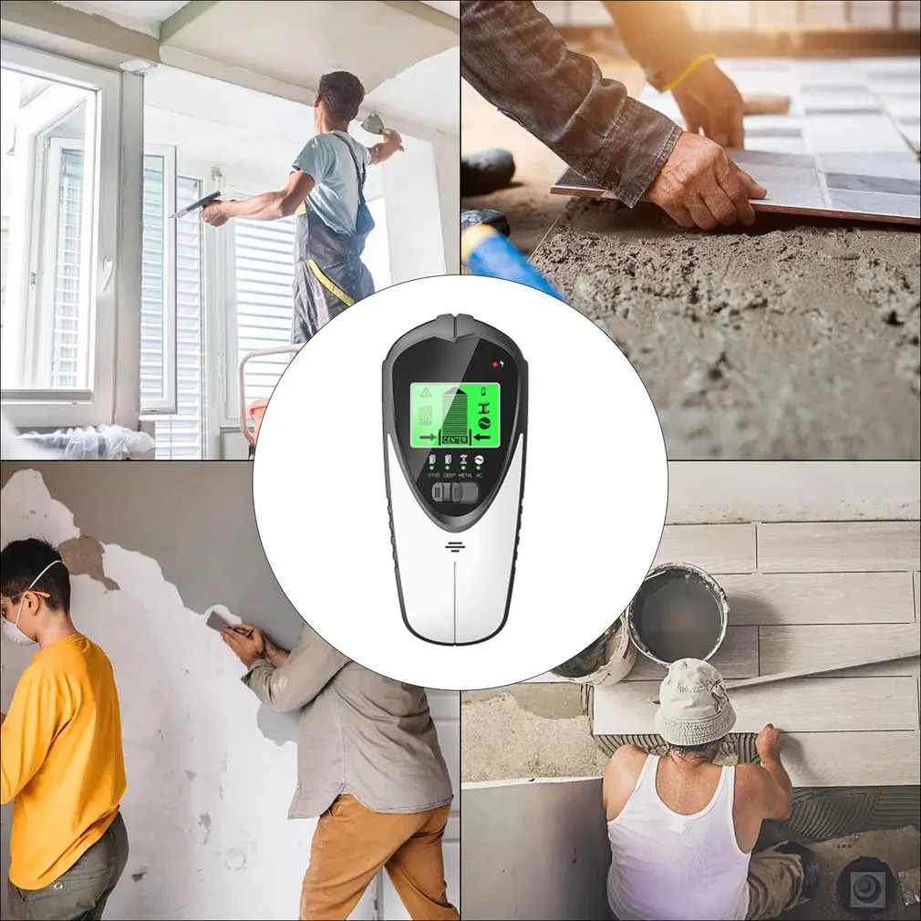 

Portable 4 In 1 Electronic Stud Sensor Beam Detector LCD Dispaly High Precision Wall Detector Stud Metal Detector