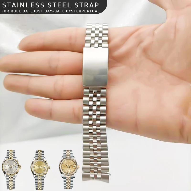 

Stainless Steel Watchbands Fit For Rolex DATEJUST DAY-DATE OYSTERPERTUAL Watch Accessories Watch Band Strap Watch Bracelet Chain