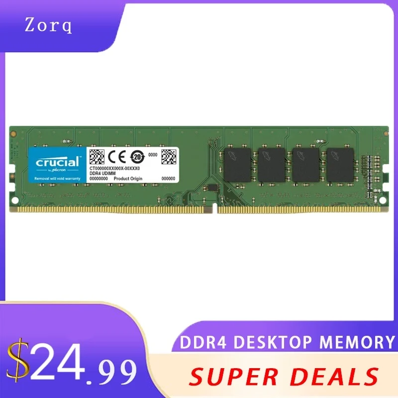 Memoria RAM DDR4 de escritorio, 2133MHZ, 2400MHZ, 2666MHZ, PC4-19200, DIMM, 288pin, 1,2 V, No ECC, PC4, 17000