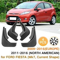 4x for ford fiesta mk7 2009 2016 europe 2011 2016 north american mud flaps mudflaps splash guards mudguards liner front rear