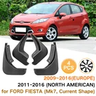 4 шт., брызговики для Ford Fiesta Mk7 2009-2016, Европа 2011-2016