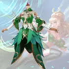 Костюм для косплея игрового мага Арена доблести, парик ван чжаоцзюнь, сексуальное вечернее платье, изумрудно-зеленые платья для женщин, платье принцессы для девочек