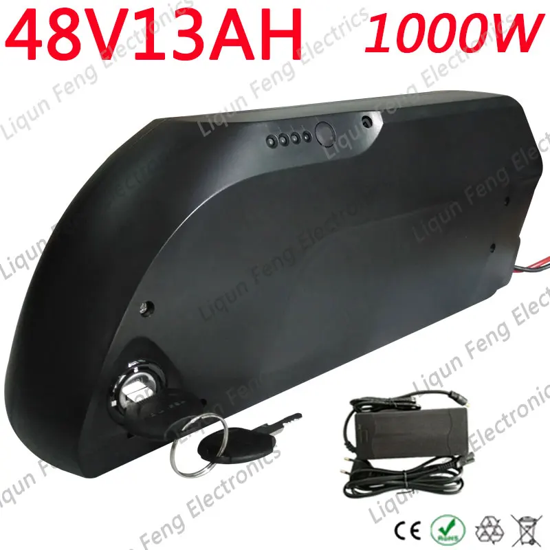 48V 13AH литий-ионный аккумулятор с USB Электрический велосипед Акула литиевая