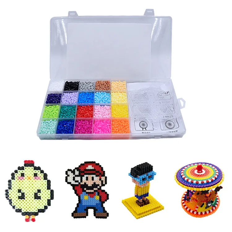 20 цветов коробка набор шариков Хама игрушки 2 5 мм Perler обучающие для детей Diy