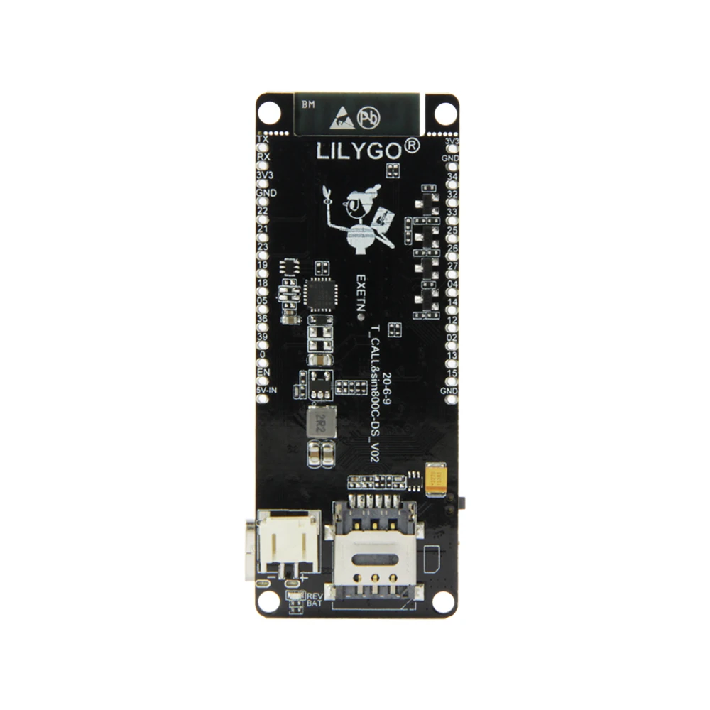 LILYGO®TTGO T напоминание о вызовах и SIM800C DS V02 ESP32 WI FI Bluetooth Слот для карт Nano модуль