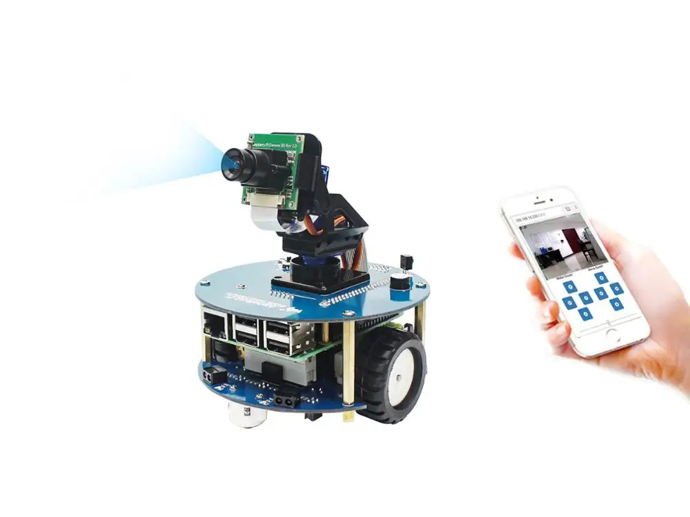 Умный беспроводной робот видеопроигрыватель с питанием от Raspberry Pi 4 Model B