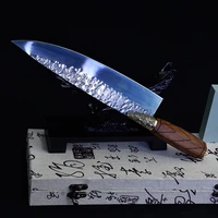 little cook handmade kitchen chef knife forged sharp meat cleaver full tang fixed blade vegetable cutter cooking cuisine tools