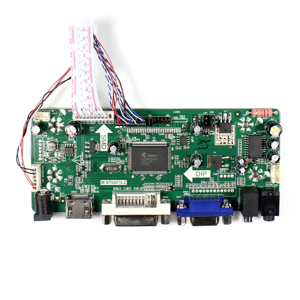 Плата контроллера VGA DVI аксессуары замена монитора для ЖК панели ТВ HDMI комплект