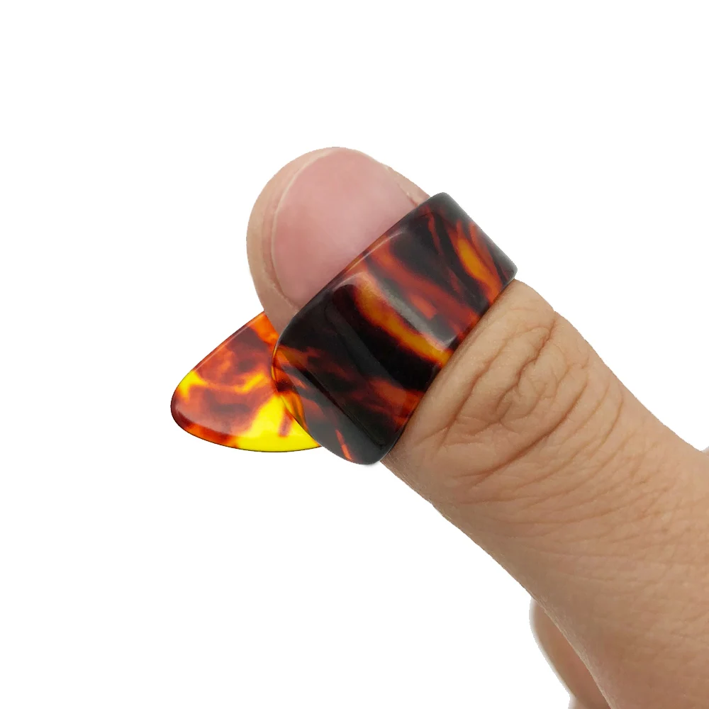 

SLOZZ Thumb Finger Guitar Pick Celluloid Mediator for Acoustic Electric Guitarra Bass Thickness 1.2mm