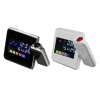 hot sale table clock digital alarm clock with projection ceiling projector alarm clock temperature thermometer time date