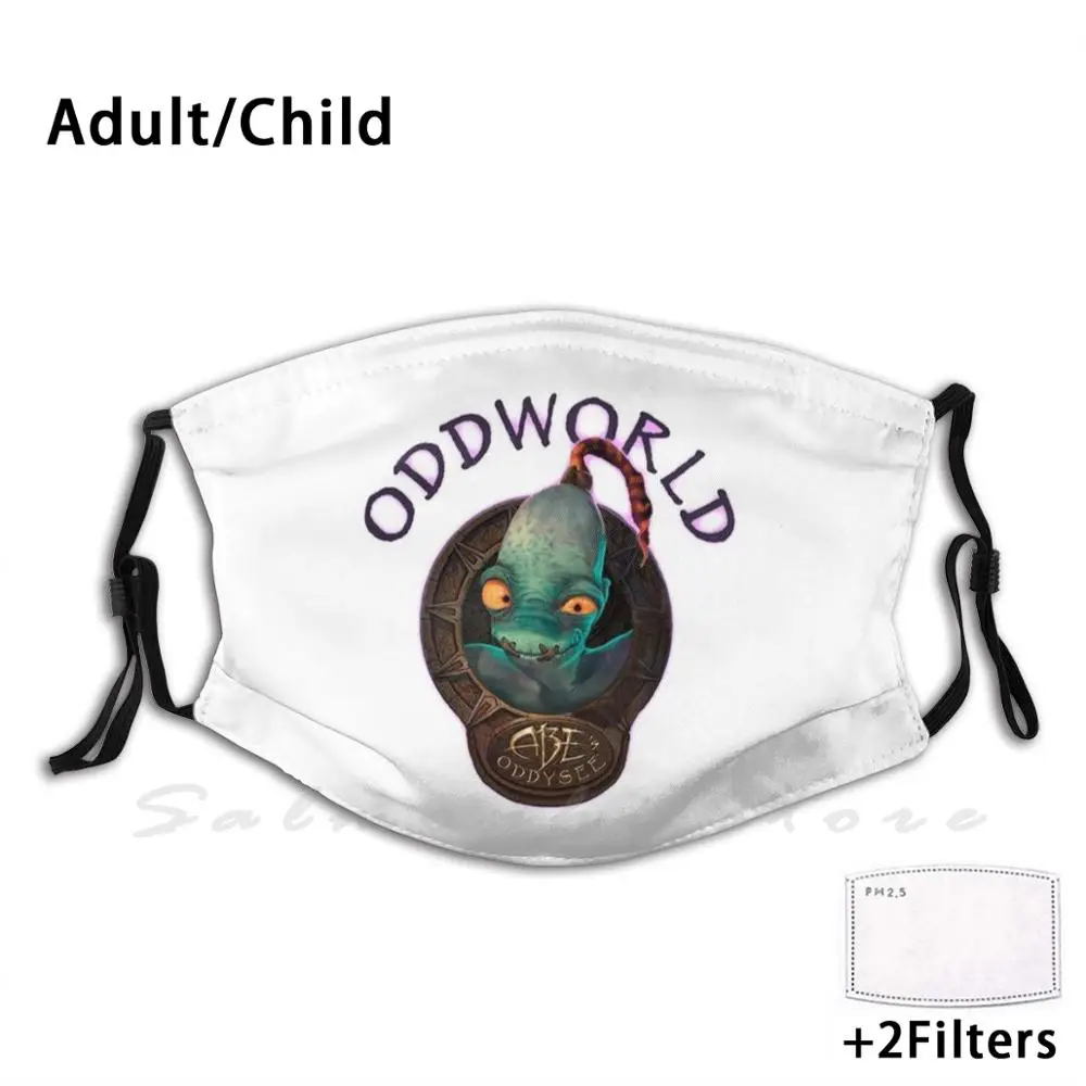 Маска Abes Oddworld Abe Exodus дышащая с надписью Hello Follow Me|Мужские маски-балаклавы| |