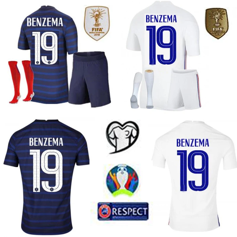 

Euro 2021 cup BENZEMA MBAPPE GRIEZMANN FRANCE soccer jersey POGBA GIROUD KANTE Maillot de foot equipe Maillots Man Adult Kid Set