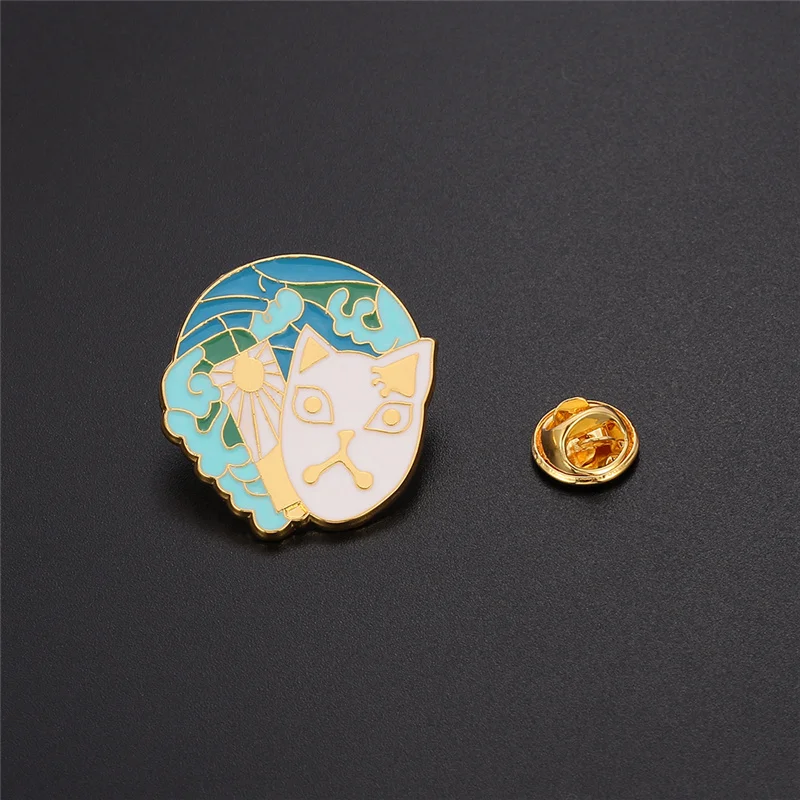 Брошь Kamado Tanjirou Nezuko Agatsuma Zenitsu Tomioka Giyuu Hashibira Inosuke с эмалью
