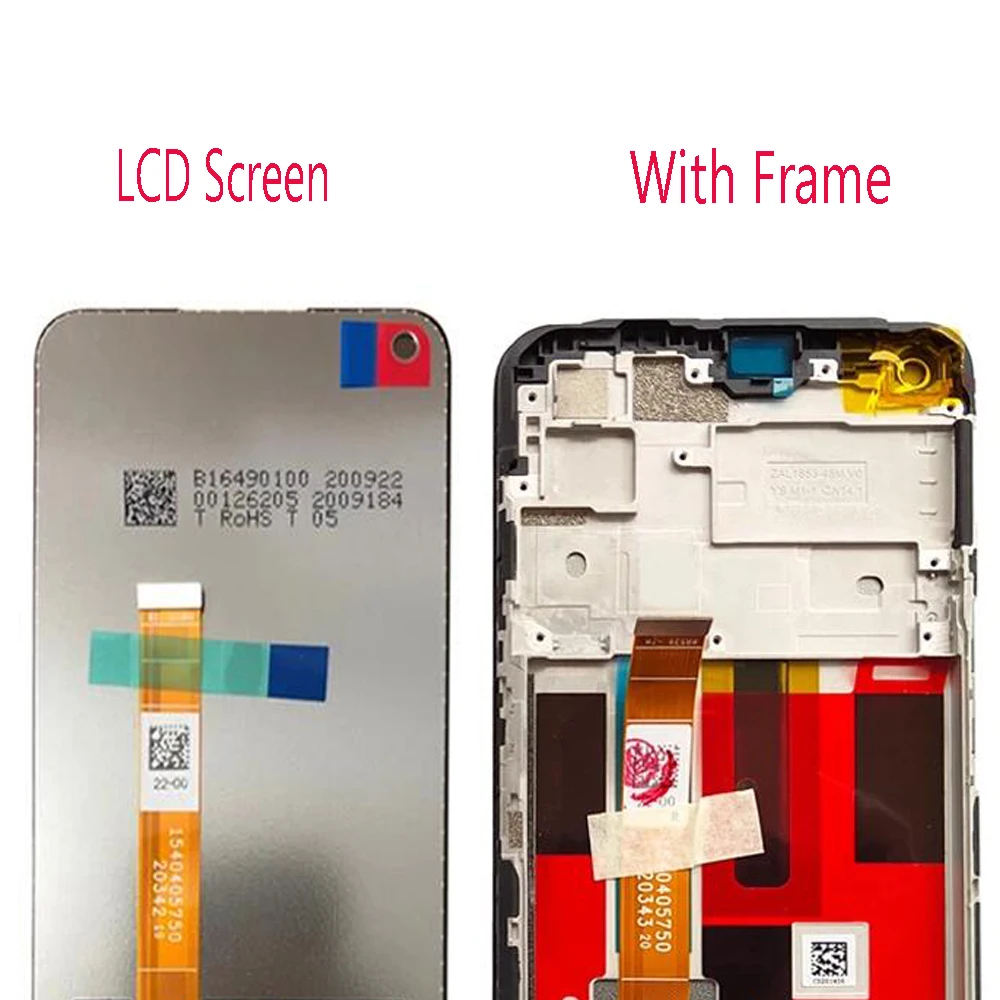 

Origianl 6.5" For OPPO A72 4G 5G CPH2067 PDYM20 LCD Display Touch Screen Digiziter Assembly With Frame
