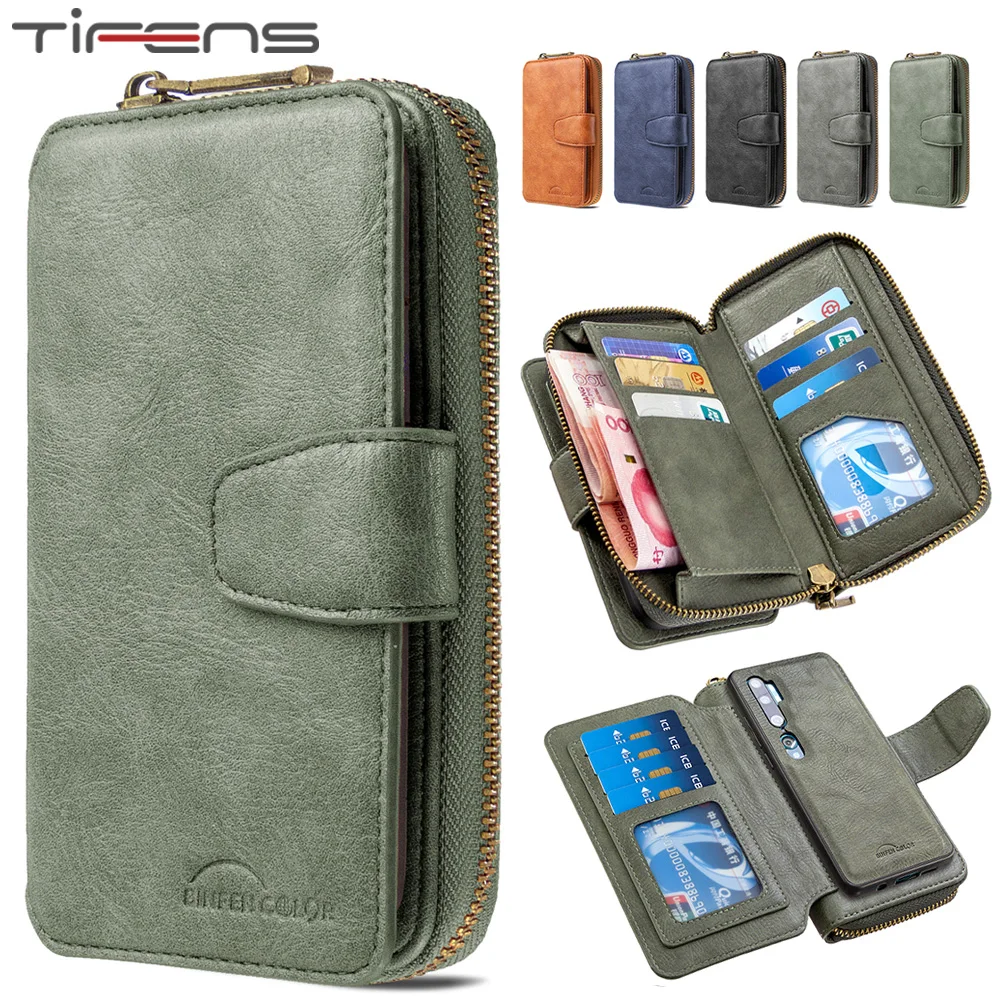 

Роскошный кожаный чехол-кошелек на молнии для Xiaomi Redmi 7 7A 8 8A Note 9S 9 Pro Max, чехол-подставка для телефона с отделениями для карт