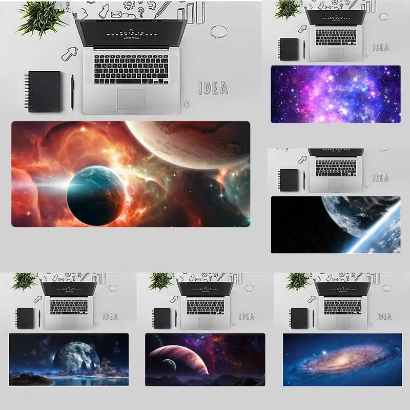 

Universe Starry Sky Customized laptop Gaming Desk Table Protect Game Office Work Mouse Mat pad X XL Non-slip Laptop Cushion