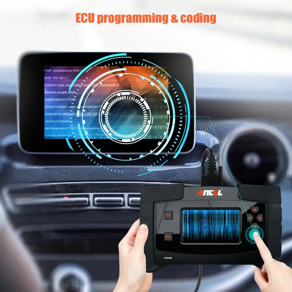 Профессиональный OBD2 сканер ANCEL FX6000 TPMS ABS DPF тестер масляного отдыха батарея полная